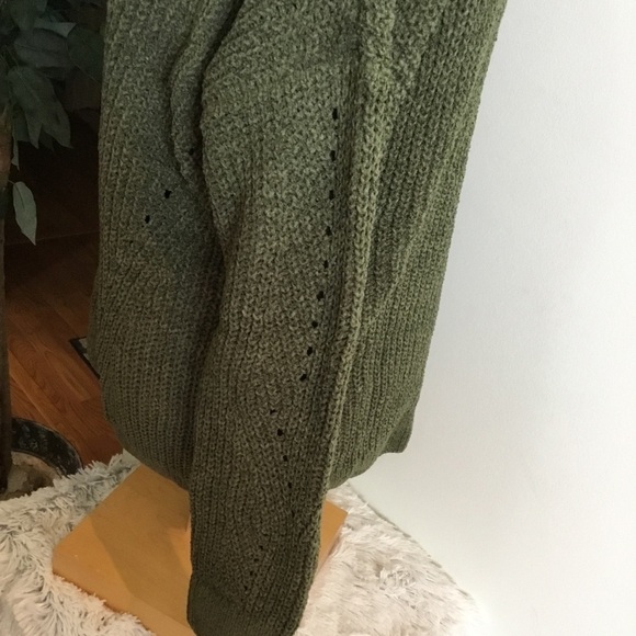SO Matte Chenill pullover sweater XXL olive NWT - Picture 7 of 11